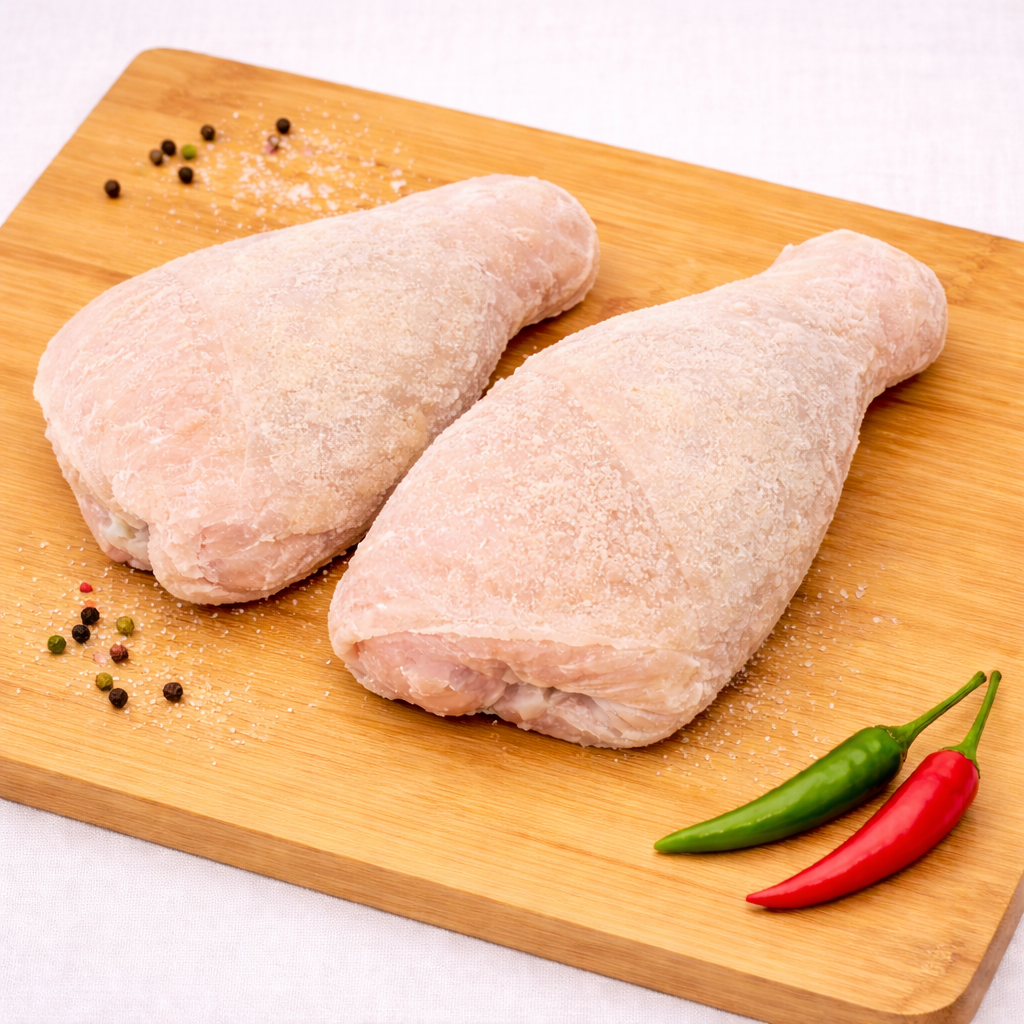 Окорочок фаршированный (морковь лук)