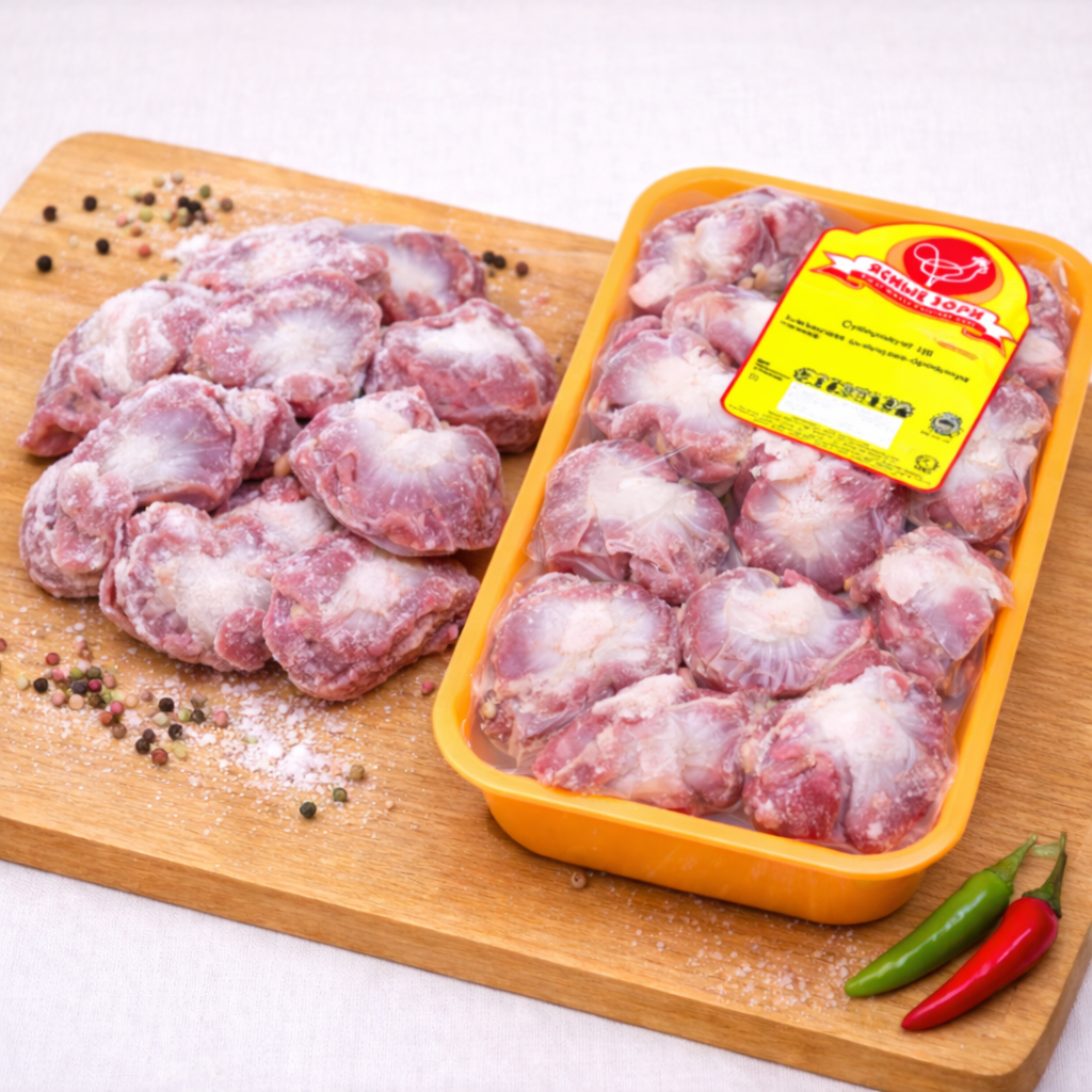 Желудки кур. на  подложке 