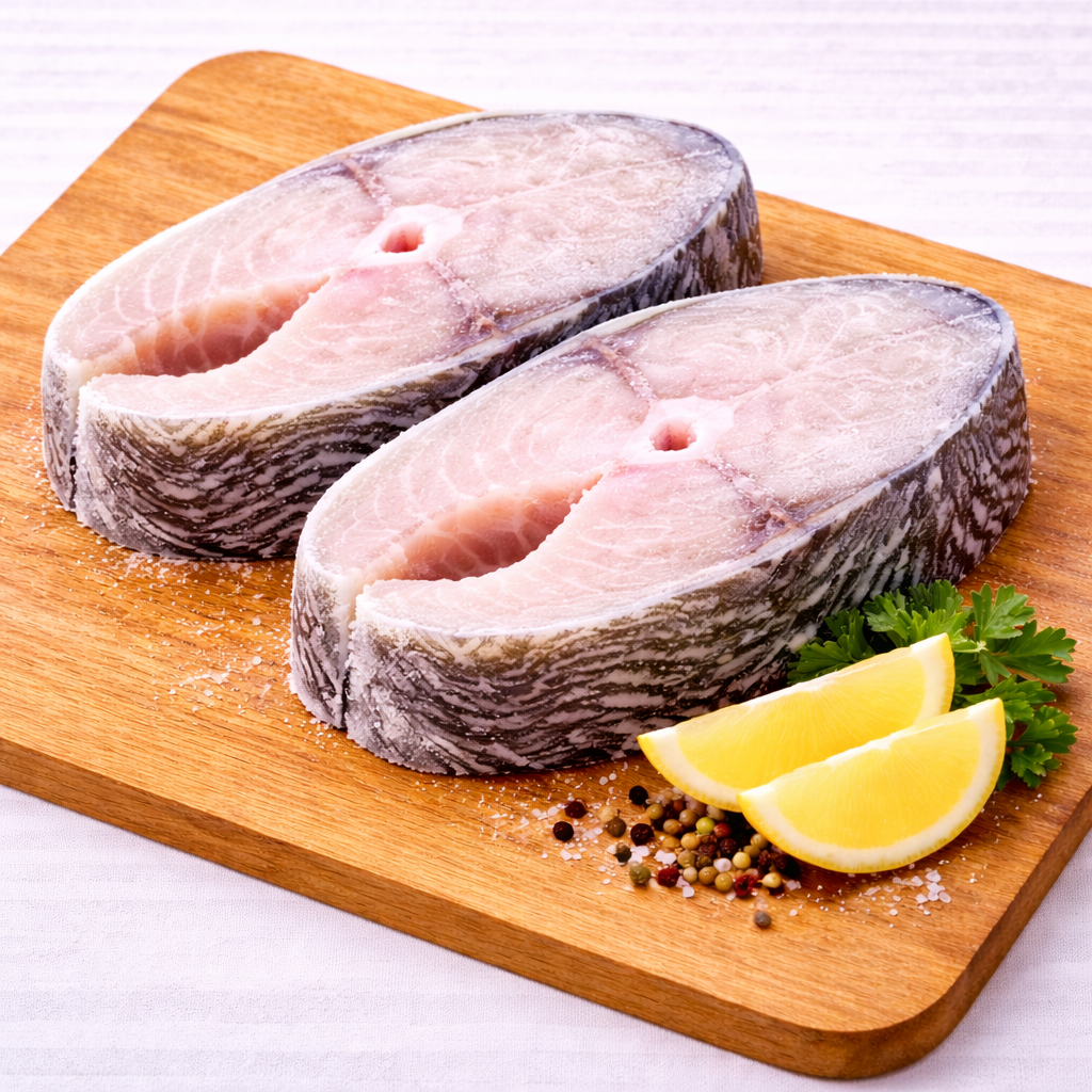 СТЕЙК  Зубатки Синей с/м на шкуре( ДВ  АОВК  25г)  14кг