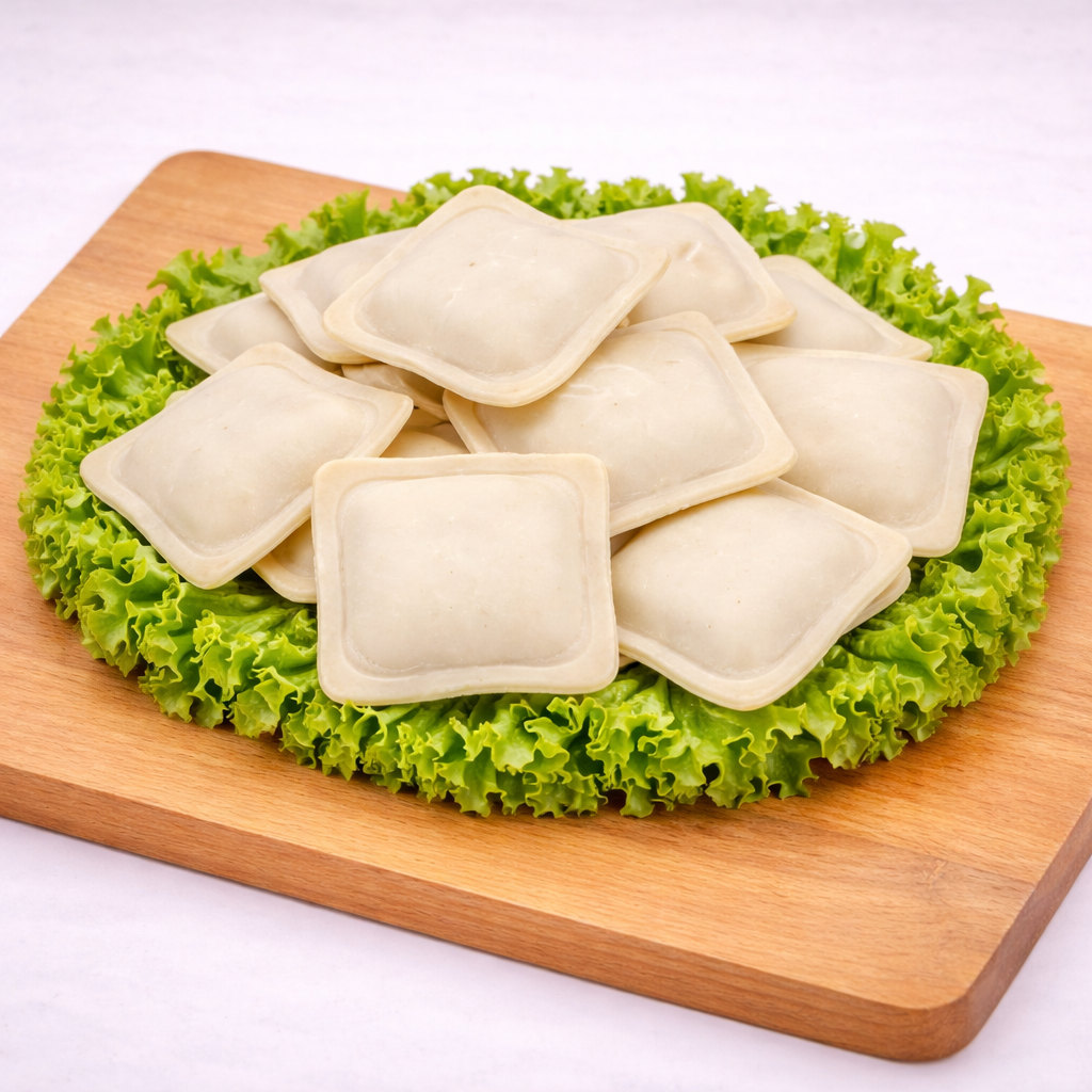 Равиоли сыр помидор базилик 