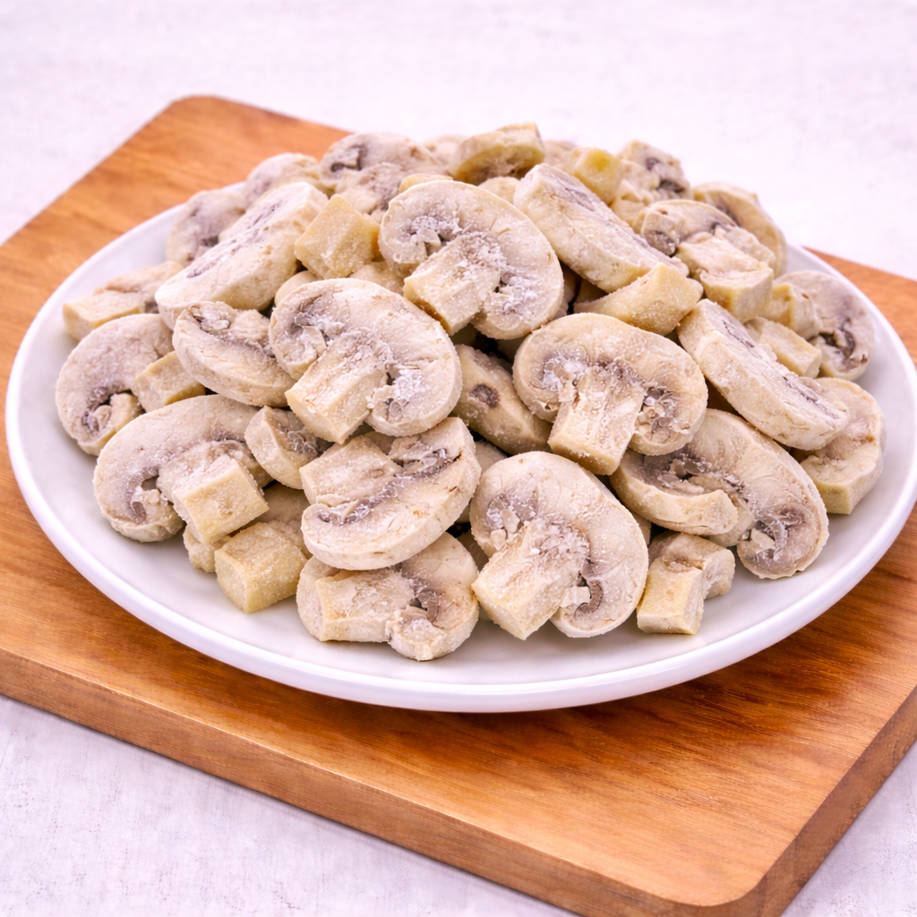 Грибы Шампиньоны резаные  ФАСОВКА (1*10) 10кг