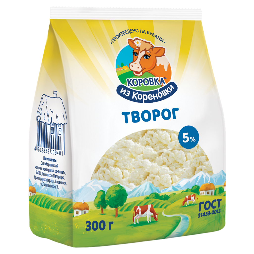 Творог 5%, рассыпчатый 300 г