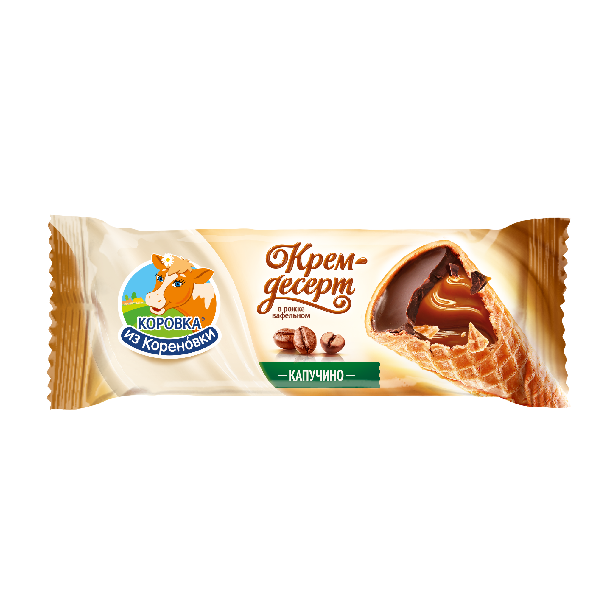 Крем-десерт сливочный с кофейной начинкой «Капучино» глазиро... 40 г
